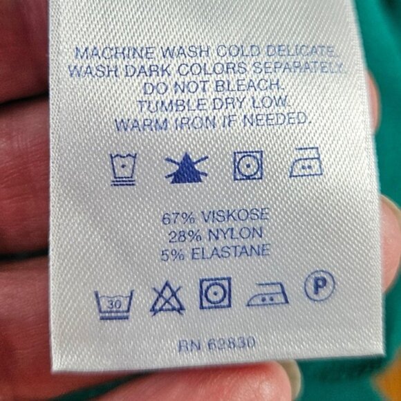 Lands' End Women's Green Damask Print Sleeveless Sheath Dress Size 12 - Picture 7 of 9